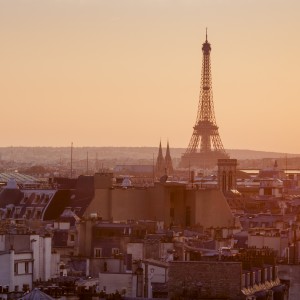 Eiffel Tower at sunset from Centre Pompidou © Nicoelnino | Dreamstime