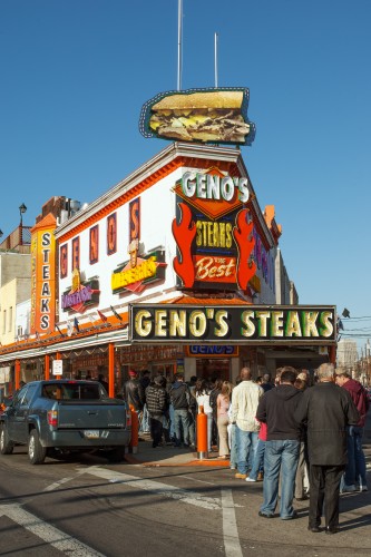 Geno's Steaks in South Philly © Tashka | Dreamstime.com