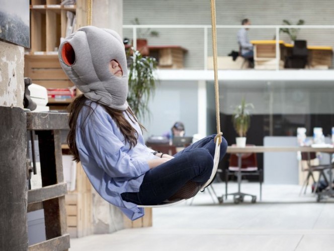 Travel Neck Pillow Sleep Head Rest © Ostrich Pillow | Studio Banana Things