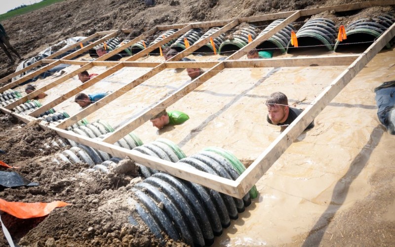 Boa Constrictor Obstacle at Tough Mudder in Mansfield, Ohio © Aviahuisman | Dreamstime 30715735