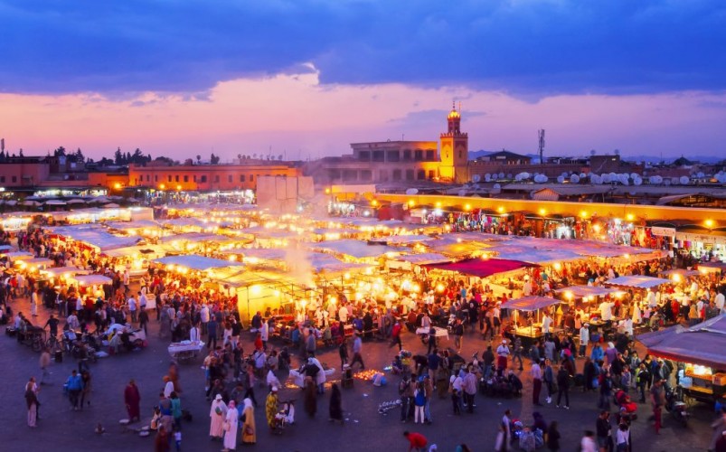 Djemma El-Fna, Marrakech, Morocco © Karol Kozlowski | Dreamstime 33937250