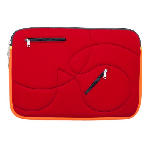 Red Orange Laptop Sleeve © Looptworks