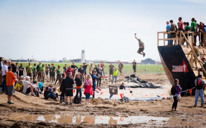 Walk The Plank at Tough Mudder in Mansfield, Ohio © Aviahuisman | Dreamstime 30715735