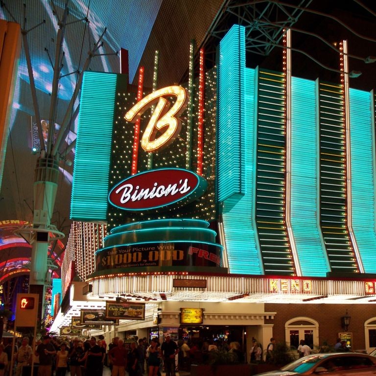 Binion's Horseshoe Casino on Fremont Street in Downtown Las Vegas