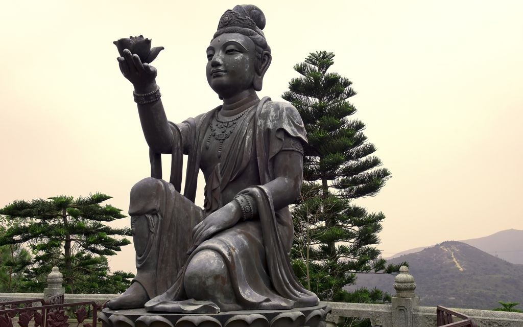 Buddha Statue at Po Lin Monastery on Lantau Island, Hong Kong © Alexirina27000 | Dreamstime 50389915