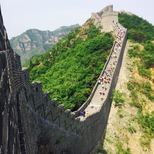 Marathon Runners on the Great Wall of China © Domer2001 | Dreamstime 49043607