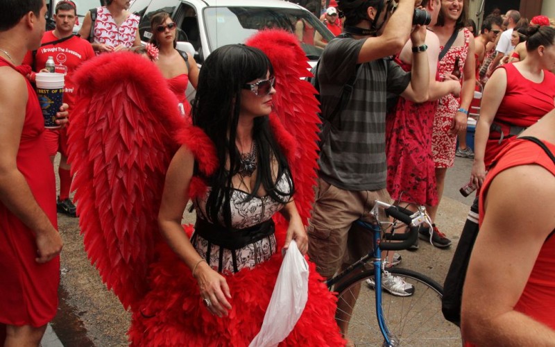 New Orleans, Louisiana's Red Dress Run© Tom Pumphret | Flickr