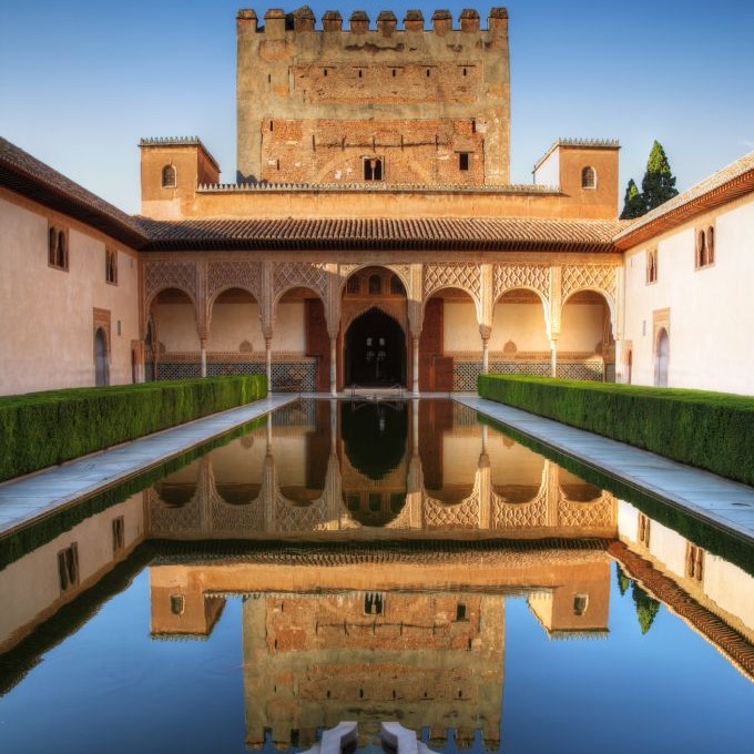 The Palacio Nazaries Courtyard at The Alhambra in Granada, Spain © Auris | Dreamstime 16623725