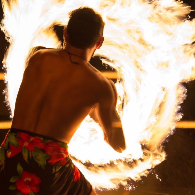Traditional Fire Dancer at Aggie Grey's Fia Fia in Apia, Samoa © Andrew Moore | Flickr