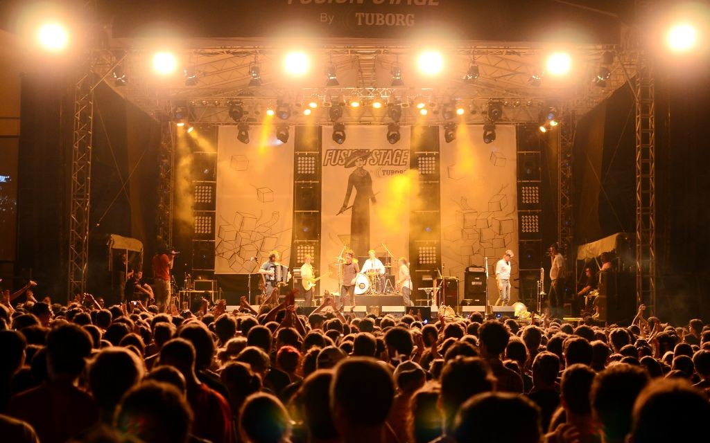 Beirut performing at Exit Festival, Petrovaradin Fortress, Novi Sad, Serbia © Bogdan Carstina | Dreamstime 21168089