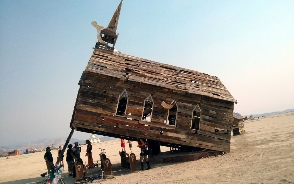 Church Trap at Burning Man 2013, Black Rock City, Nevada © Gwen Schroeder | Flickr