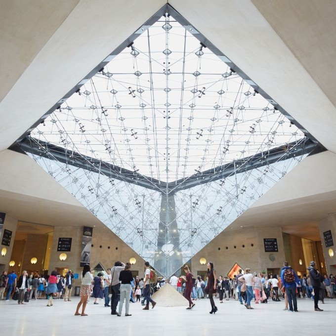 Inverted Pyramid in the Carrousel du Louvre, Paris, France © Andersastphoto | Dreamstime 47093746