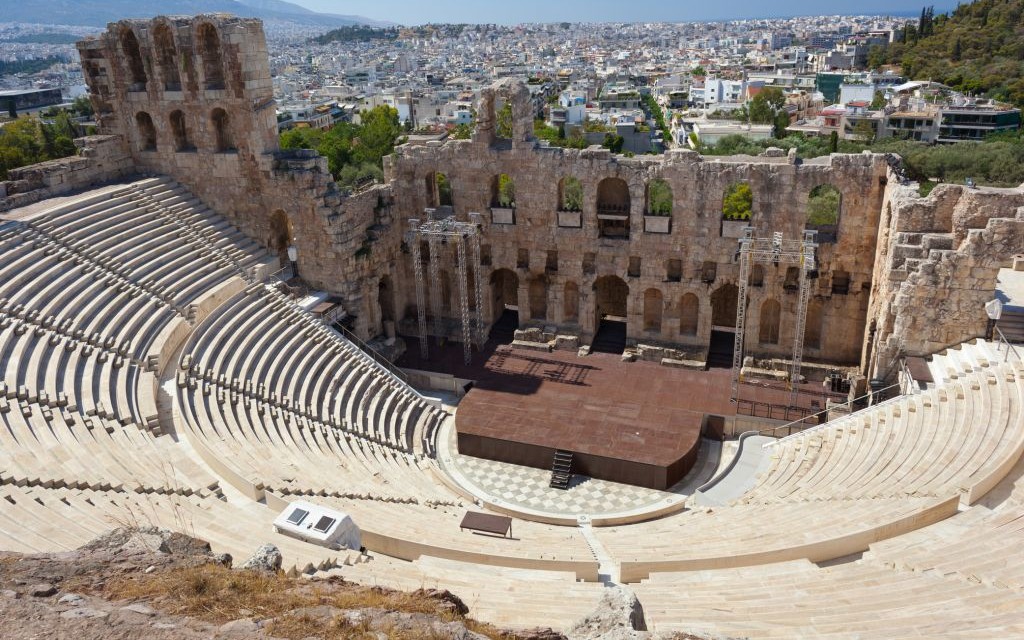 The Odeum of Herodes Atticus, Athens, Greece © Antonio Gravante | Dreamstime 60727193