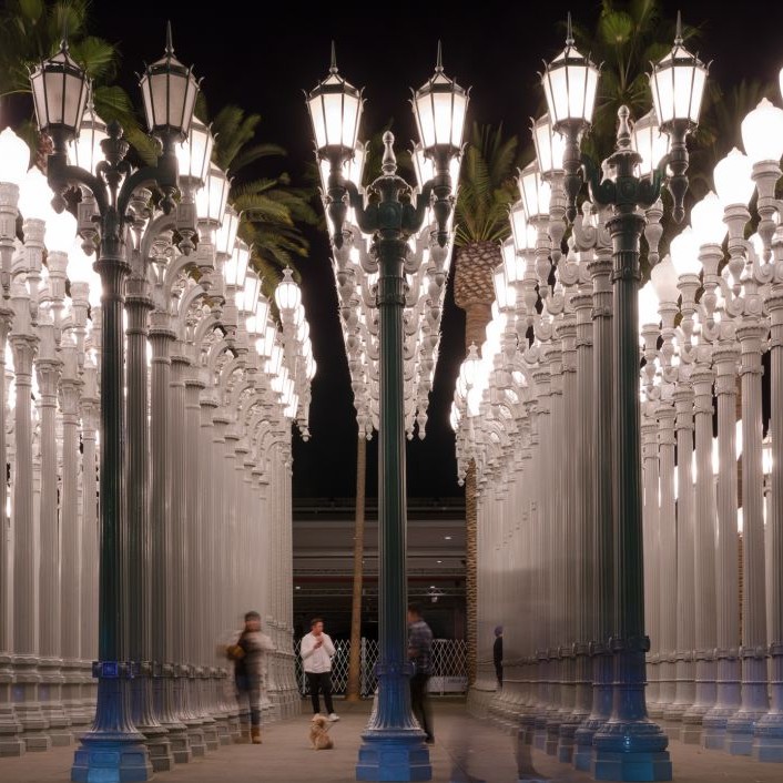 Urban Lights at the LACMA, Los Angeles, California © Clucian | Dreamstime 62133087