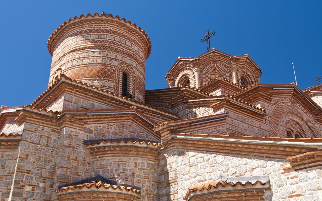 Saint Panteleimon Monastery in Plaosnik, Ohrid, Macedonia © Mihairomeob | Dreamstime 31965799