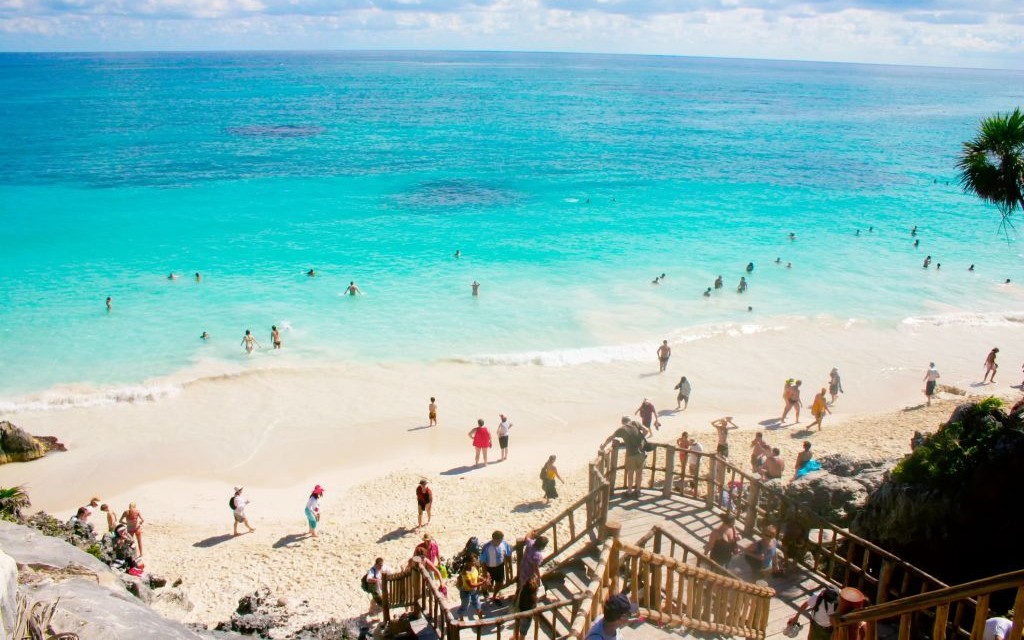 Tulum Beach, Cancun, Mexico © Alexcarr | Dreamstime 42428579