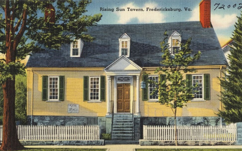 Rising Sun Tavern, Fredericksburg, Virginia © Boston Public Library | Flickr