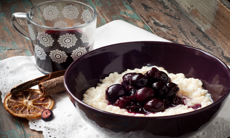 Danish rice pudding