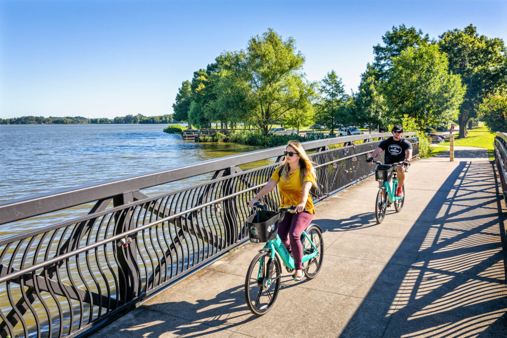 biking